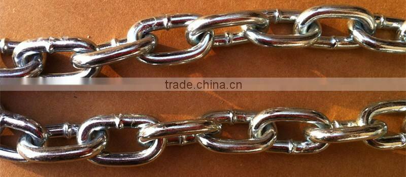 stainless steel link chain long chain studless chain