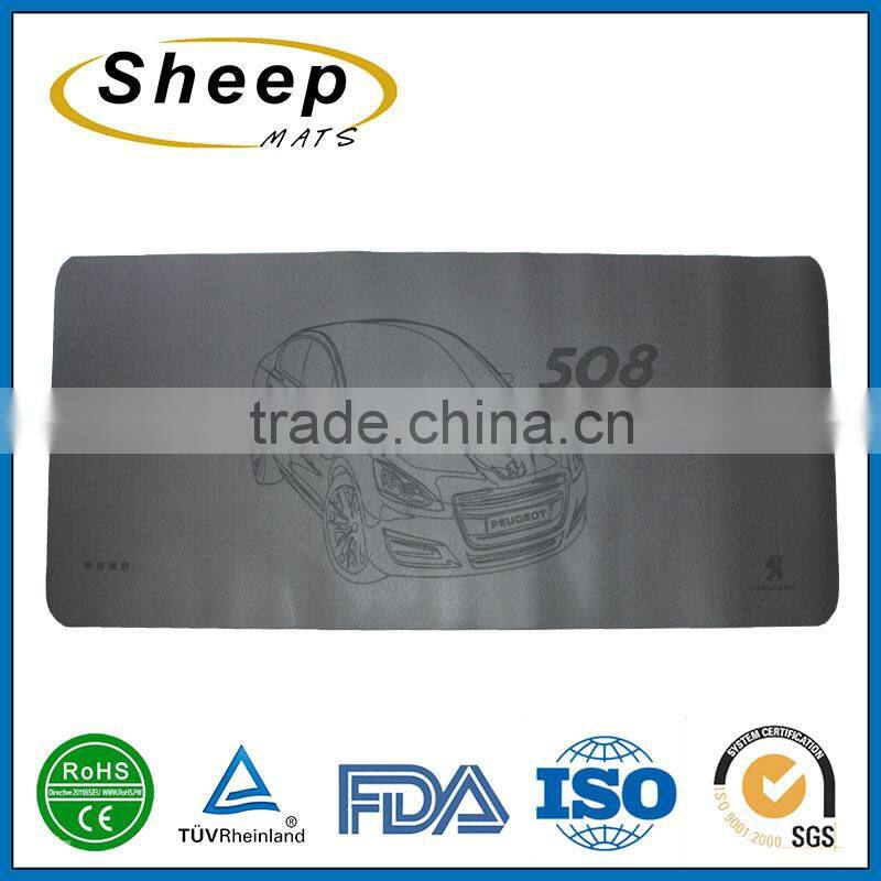 Wholesale comfort cool printed logo yoga mat factory