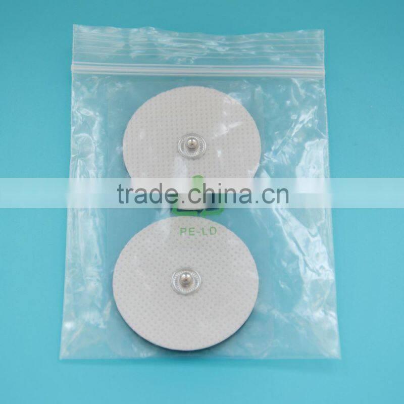 high quality mini size round shape tens massage electrode pad for body massager and blood circulation