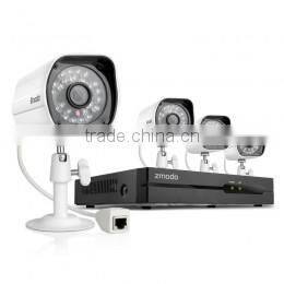 HD 720P Mega-Pixel NVR wireless IP Cameras Kit-ZP-KE1H04-S-1TB