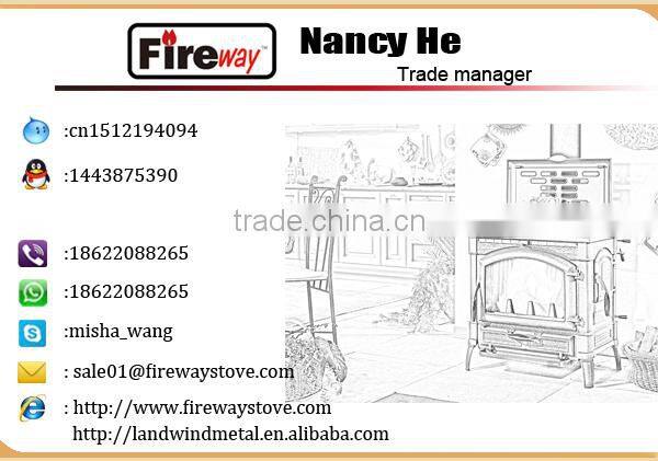 Fireway cast iron material different style insert wood fireplace