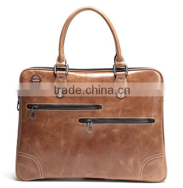 2016 new design bulk buy from China directly lady laptop bags Genuine leather men hand bags for business