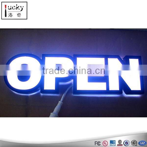 Acrylic led display stand with two legs