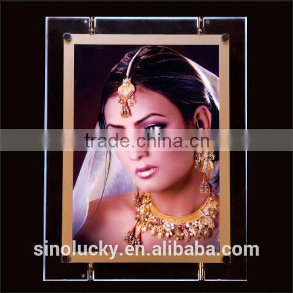 Wall mount acrylic led light sign ,hot sale led light box advertise for display