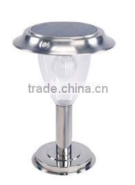 hight LUMEN stainless steel LED solar deck light Solar post top light with remote controller solar light