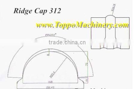 Roof Ridge Caps Roll Forming Machines for Sale