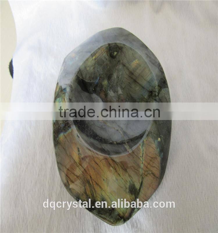 2015 hot sale labradorite crystal stone Ashtray for sale