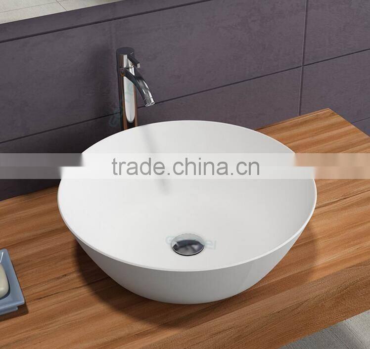 bathroom acrylic solid surface wall-hung wash basins,Artificial Stone Washing Basin