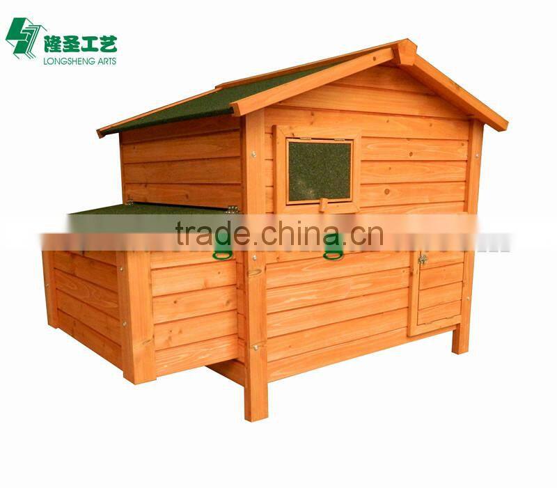 Deluxe Large Wooden egg pet house with double-deck