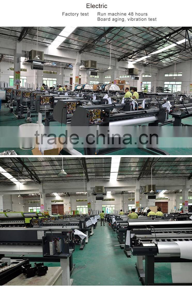 3.2m one dx7 head 4 color polyester uv ink print printer