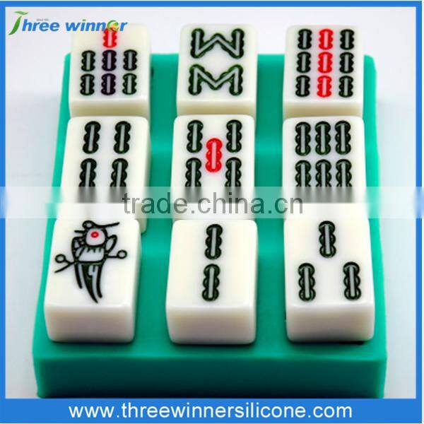 New design diy cake mould shape cake molds Mahjong mould
