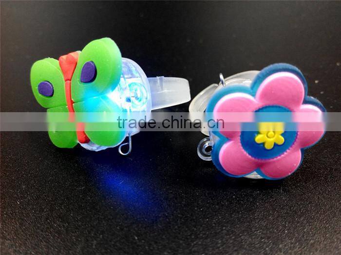 Cat/ Butterfly/ Hand Design Decoration & Celebration Soft PVC LED Party Rings