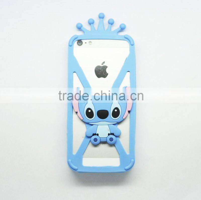 Factory price rubber custom logo cartoon mobile phone case for lg Samsung iphone