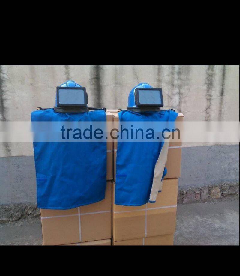 High quality Sand blast helmet with shoulder