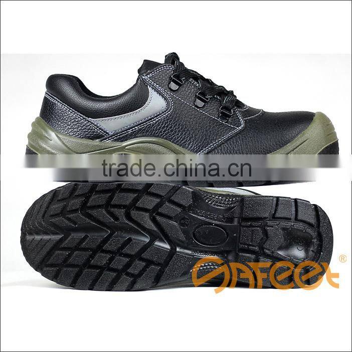 PU injection cow split leather steel cap shoes and action safety shoe and safety shoe s3 SA-1103