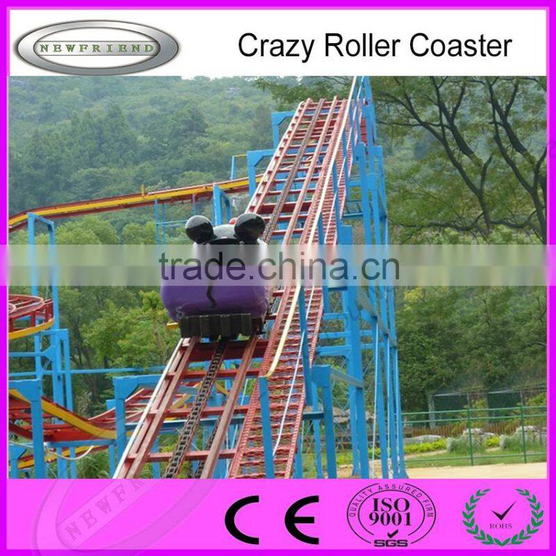 Amusement ride Roller Coaster Crazy Mouse train for hot sale with low price