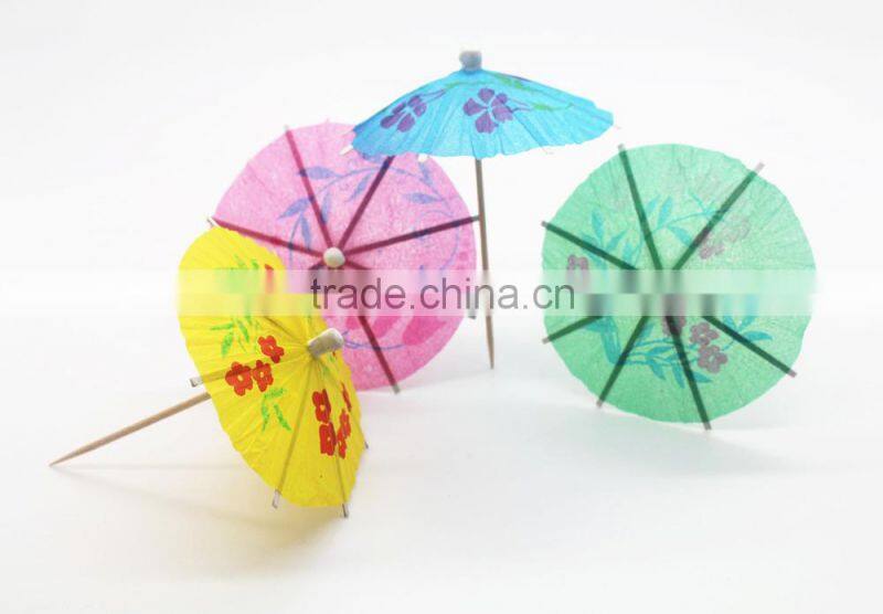 Wholesale Latest boutique small umbrella sign, Technological fruits toothpicks, Cake decoration, Oiled paper umbrella