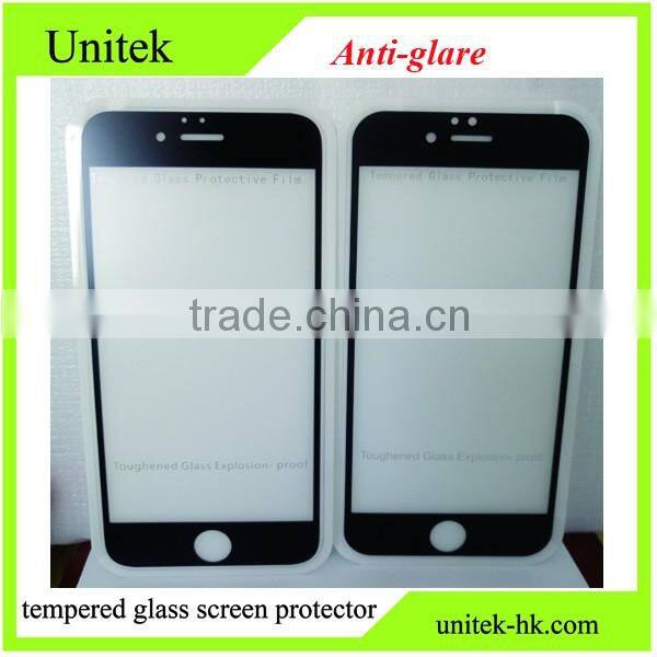 0.33mm 9H Hardness Anti Glare Anti-Scratch mobile phone/cell phone Color tempered glass screen protector for iphone