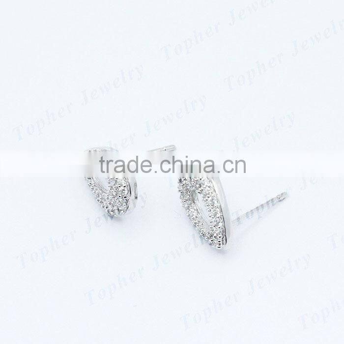 Hot Sale Charm Low Price Handmade 925 Silver Jewelry magnetic ear studs