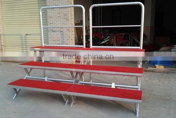 Best price aluminum stair riser/aluminium choral risers for sale