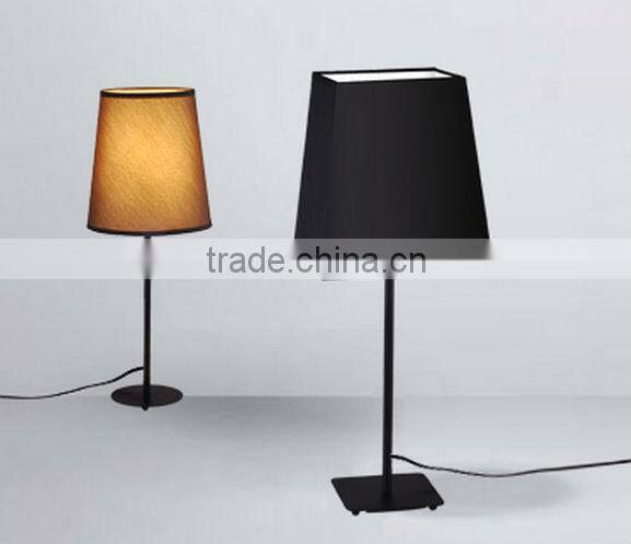 2015 modern simple style table lamp With many different color Fabric Shade UL CE ETL SAA ROHS