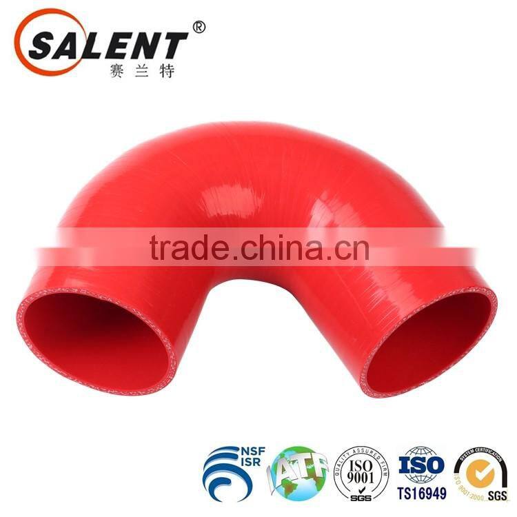standard 54mm reinforced Red 135 degree flexible auto silicone elbow hose