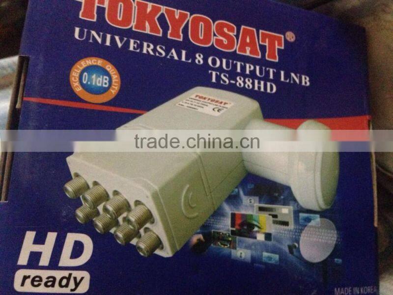 2016 hot sale high power 8 output Ku LNB