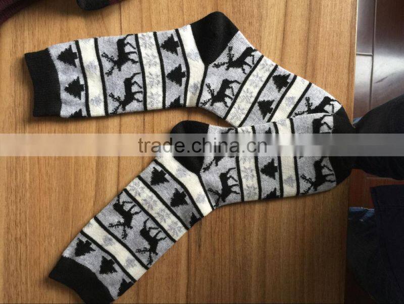 16PKSK01 winter warm multi solid colour cashmere sock