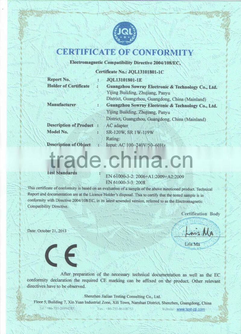 Laptop OEM Replacement Adapter 30W AC DC Adaptor For Sony Adapter Supplier 10.5V 2.9A