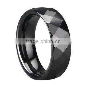 Oversized unique design black Ceramic ring 2012 hot sell design ring