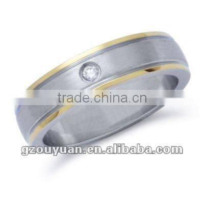 Solid casting simple style stainless steel ring