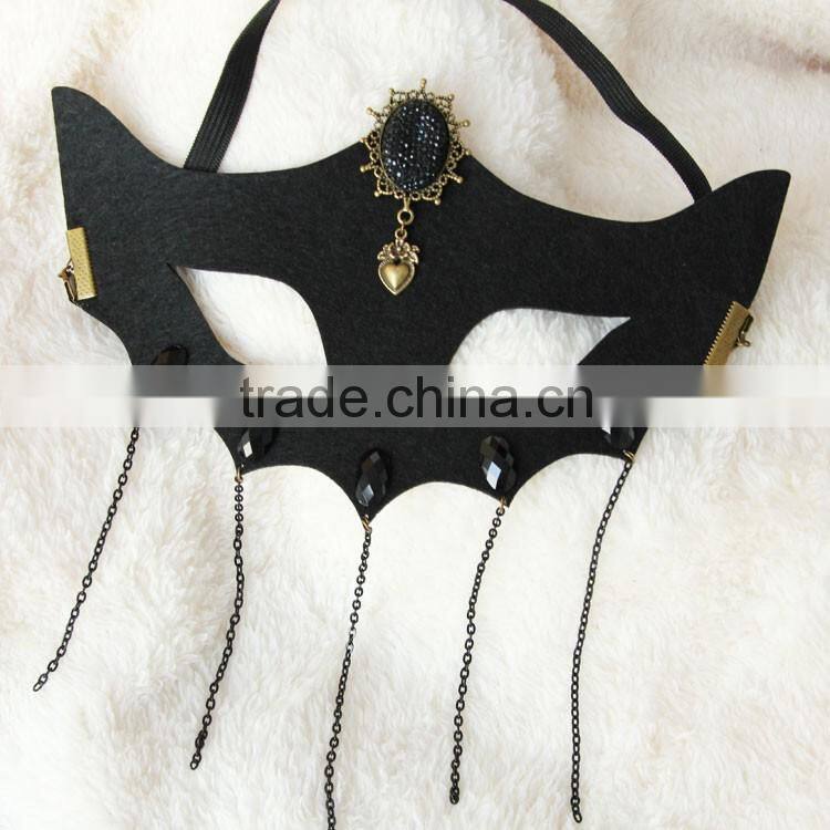 MYLOVE Non-woven black bat mask for party factory design MLMJ28