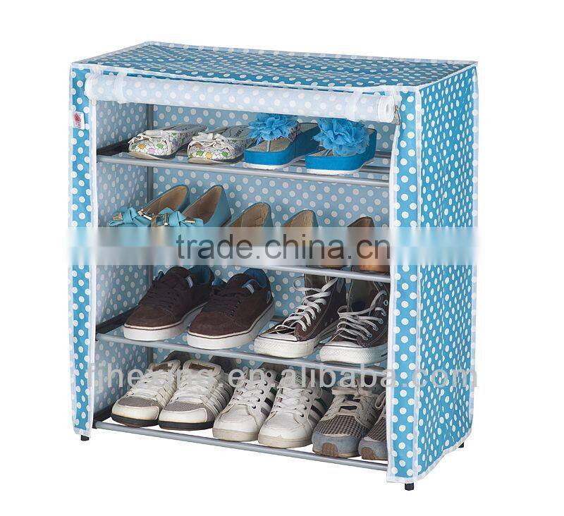 2014China Manufacture Covered Plastic Shoe Rack