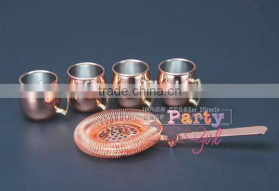 Handmade of 100% Pure Copper 2OZ 18OZ Full Copper Moscow Mule Mug shot glass cup