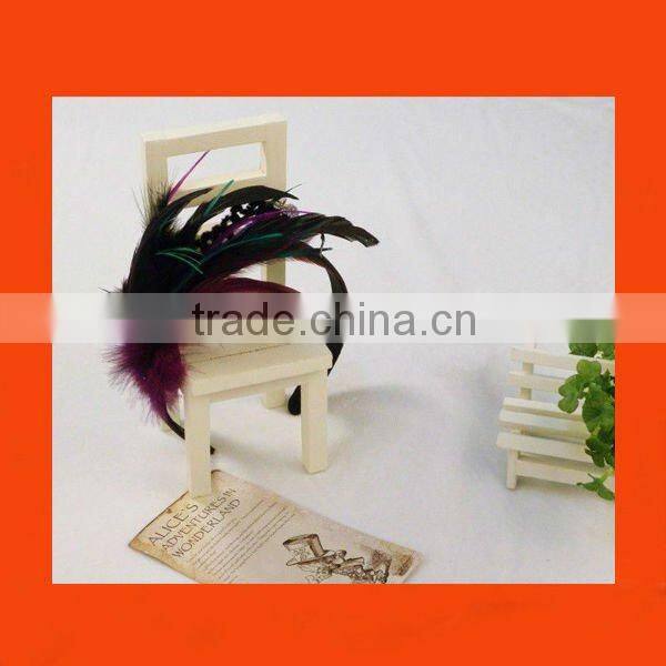 Hot sexy colorful feather handband for Masquade party girls