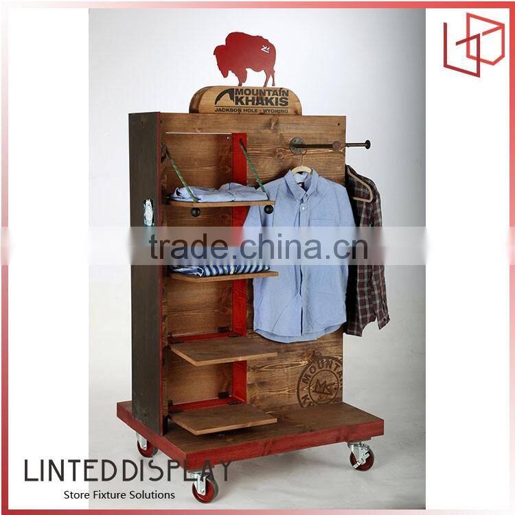 High level interior design floor revolving display stand