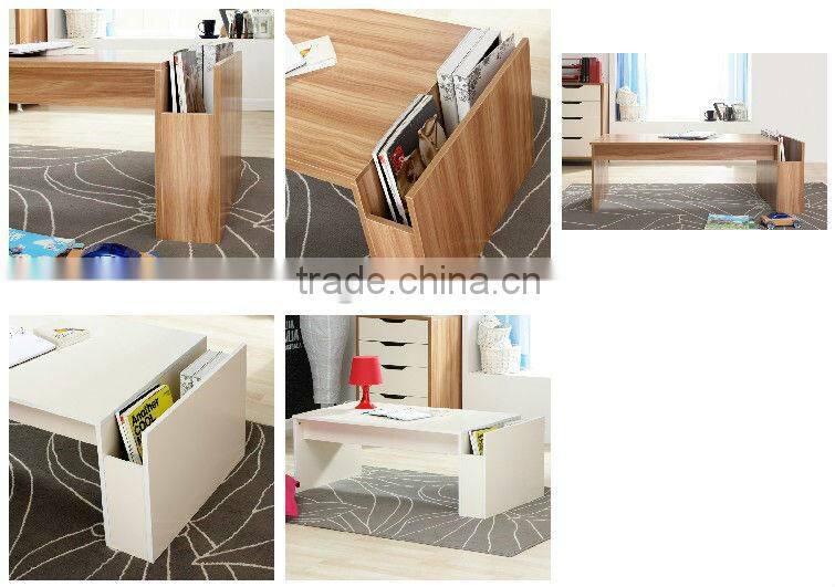 Japanese Style MDF Coffee Table With Storage Notch