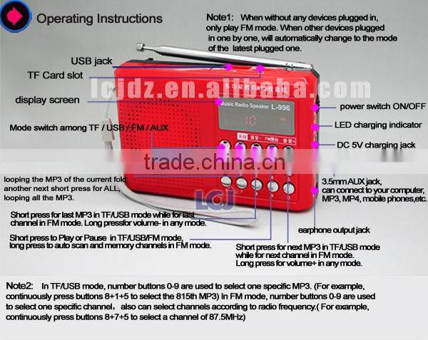 Hot multifunctional mp3 digital player