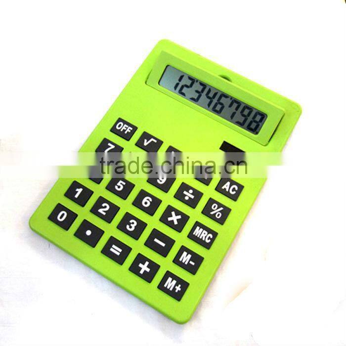 office big A4 size clipboard colorful dual power 8 digital calculator a4 jumbo huge calculators for promotion gifts
