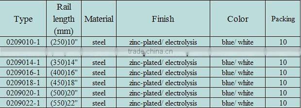 2 Fold Automatic Return bottom mounted Drawer Slide Rail