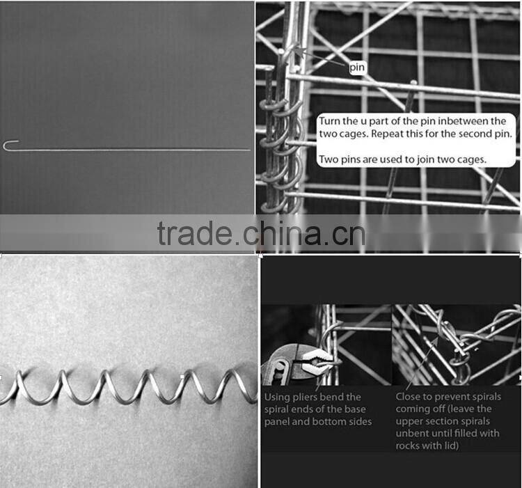 1mX1mX0.5m Galfan galvanized Zn gabion stone cage welded flexible Zoo gabion basket