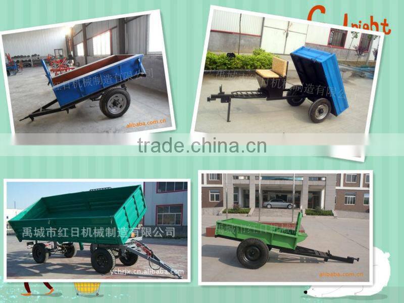 agriculture self discharge single axle trailer