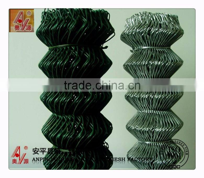 Diamond wire fence ,hot dipped galvanized chain link fence ,chain link fence prices