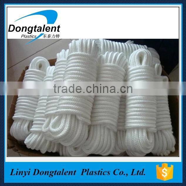 High quality 6mm braided nylon rope for fishing marine