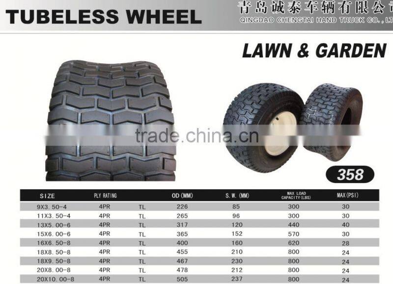 15x6.00-6 lawn garden wheel wheels for lawnmower golf cart go cart lawn tractor