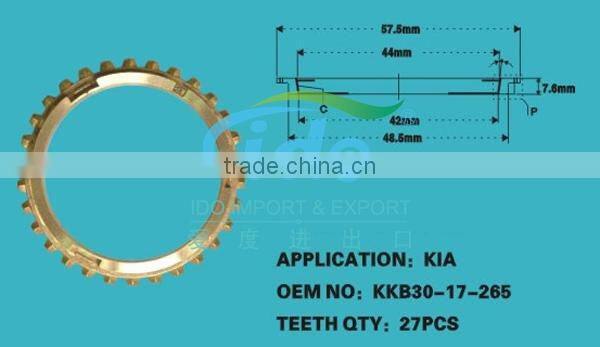 Sychronizer Ring for KIA 30T BIG KKB30-17-265 KKB3017265