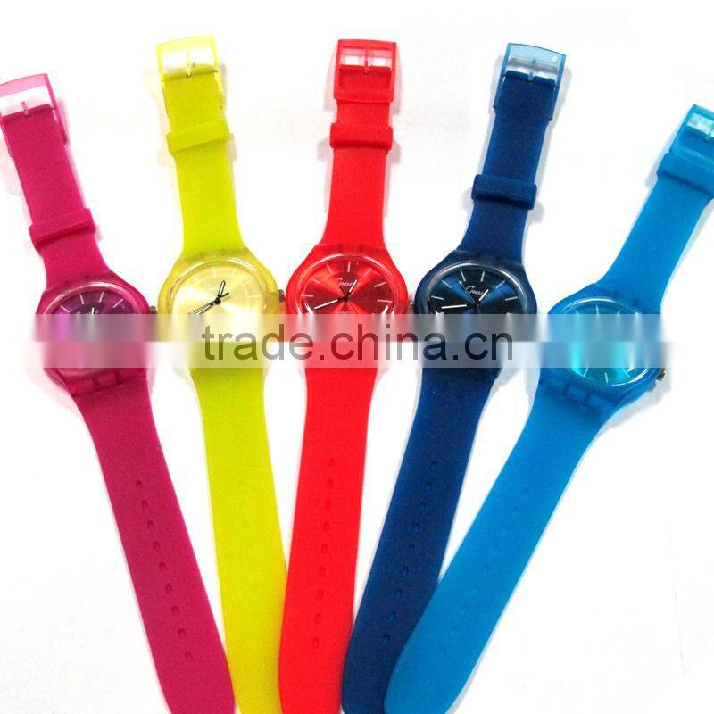 cheapest colourful gift watch , promotion siliconw watches,OEM welcome