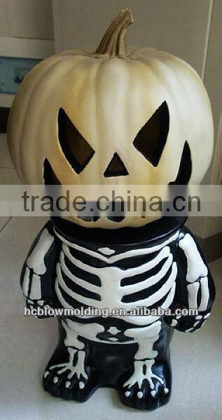 OEM Blow Molding Plastic Ghost Pumpkin Toys For Halloween Design