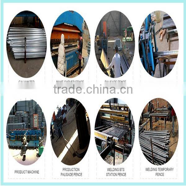 Picket style palisade fence panels design with professional manufactory