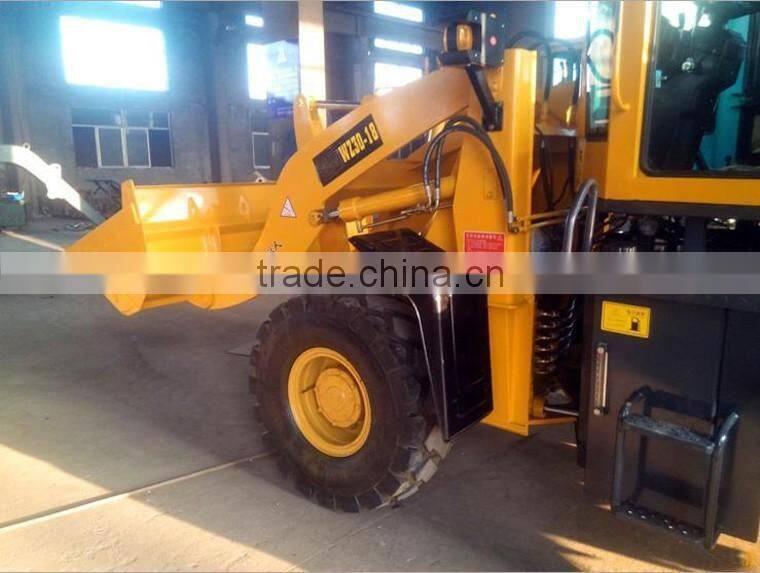Hydraulic Backhoe Loaders from China with 38KW